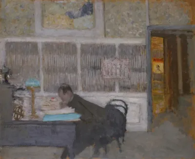 At The Revue Blanche Portrait Of Felix Feneon