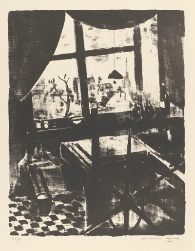 Atelier Avec Presse Lithographique
