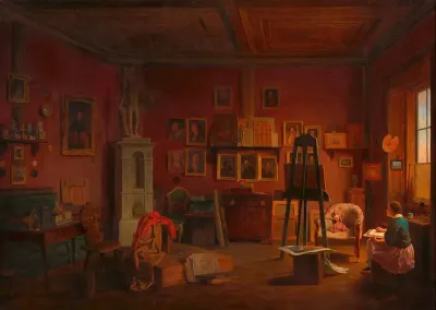 Atelier Des Malers Eduard Ritter