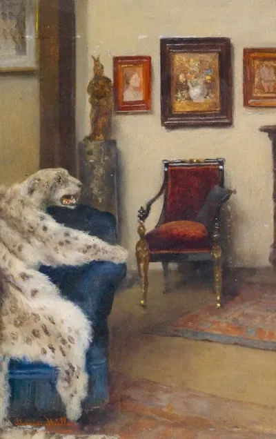 Atelierinterieur Marie Muller In Der Wiener Akademie