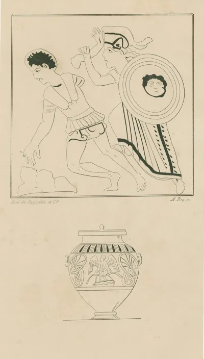 Athena Battling A Giant