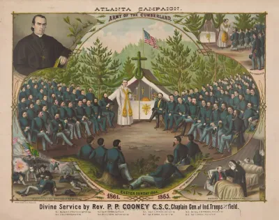 Atlanta Campaign Army Of The Cumberland Divine Service By Rev P P Cooney C S C Chaplain Gen Of Ind Troops In The Field