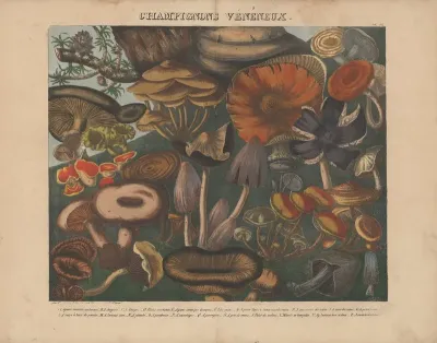 Atlas Des Champignons Comestibles Suspects Et Veneneux Pl 09