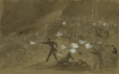 Attack Of The Louisiana Tigers On A Battery Of The 11th Corps
