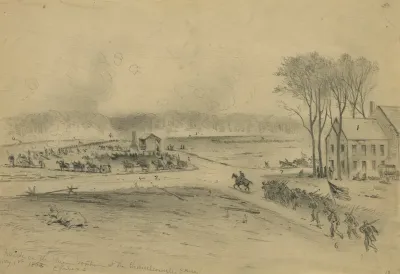 Attack On The Union Position At The Chancellorsville House