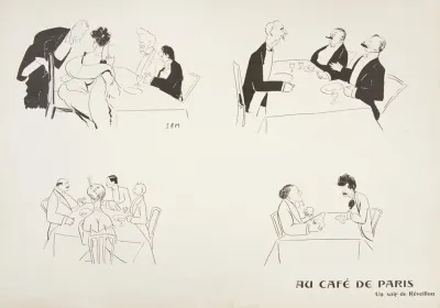 Au Cafe De Paris Une Soir De Reveillon