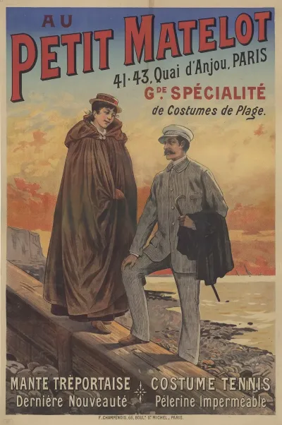Au Petit Matelot 41 43 Quai Danjou Paris Grande Specialite De Costumes De Plage