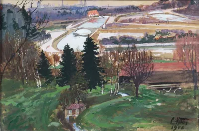 Au Vorstadt Landschaft