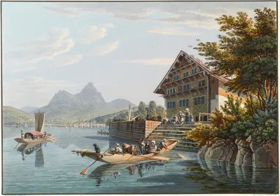 Auberge De Treib Entre Bekenried Et Brunnen Sur Le Lac Des Quatre Cantons 2