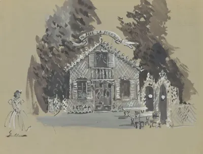 Auberge Du Pere La Jeunesse Maquette De Decor