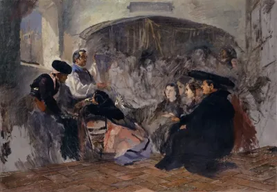 Auction Of Paintings In Seville
