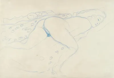 Auf Dem Bauch Liegender Akt Nach Rechts