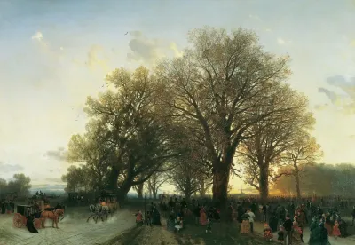 Auf Dem Heimweg Von Der Weltausstellung Im Wiener Prater 1873