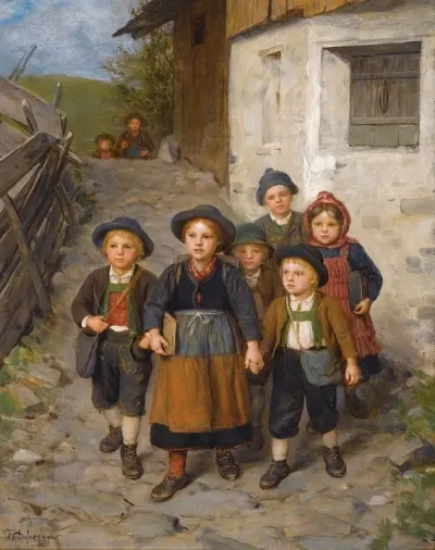 Auf Dem Schulweg Going To School