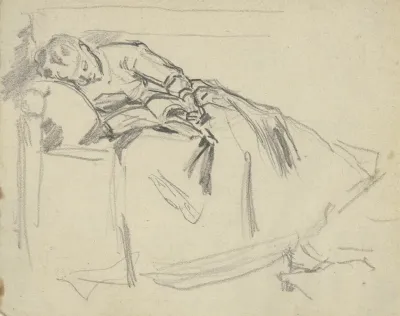 Auf Dem Sofa Eingeschlafene Frau