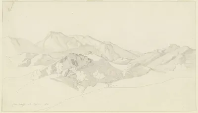Auf Der Strase Nach Civitella Dem Heutigen Bellegra
