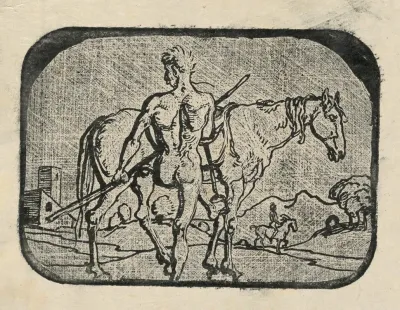 Aufsteigender Reiter