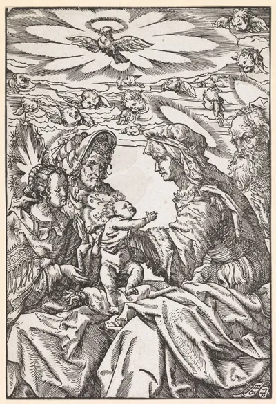 Augsburg Die Heilige Familie Mit Anna Und Joachim