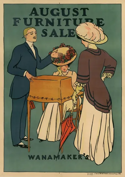 August Furniture Sale Wanamakers