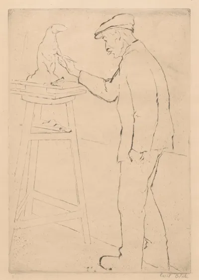 August Gaul Modellierung Ein Seehund