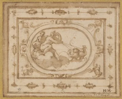 Aurora And Tithonius Study For A Stage Decoration For A Performance Of Aretinos La Talenta