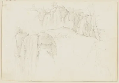 Aus Dem Sabiner Gebirge Wasserfalle Bei Tivoli