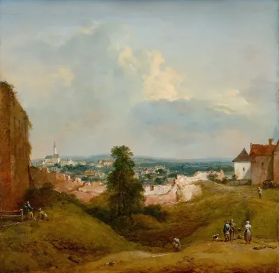 Aussicht Von Der Albrechtsburg In Klosterneuburg