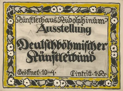 Ausstellung Deutschbohmischer Kunstlerbund Im Kunstlerhaus Rudolphinum