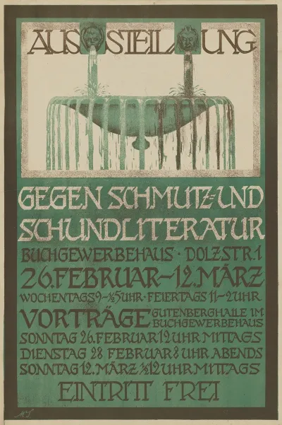 Ausstellung Gegen Schmutz Und Schundliteratur