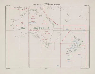 Australia And New Zealand Index Map