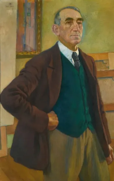 Autoportrait Au Gilet Vert