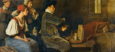 Autoportrait De Lartiste En Train De Peindre