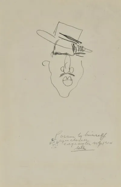 Autoportrait Les Yeux Fermes