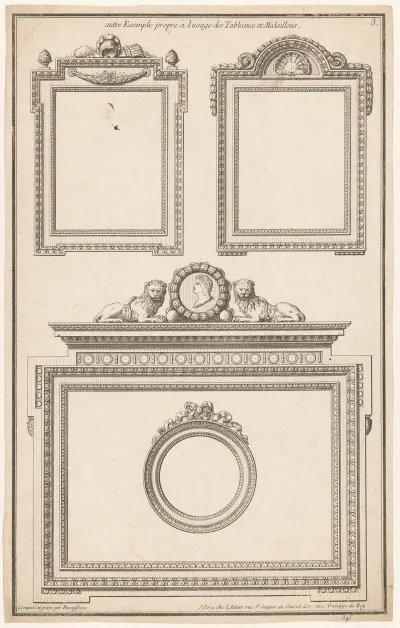 Autres Exemple Propre A Lusage Des Tableaux Et Medaillons