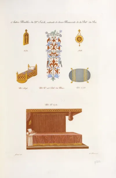 Autres Meubles Du Xve Siecle Extraits De Divers Manuscrits De La Bib Du Roi