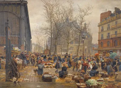 Autumn Market At Les Halles