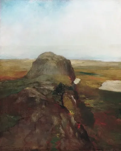 Autumn Study View Over Hanging Rock Newport R I