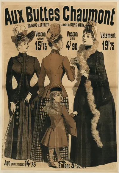 Aux Buttes Chaumont Veston Garni 15f75 Veston Uni 4f90