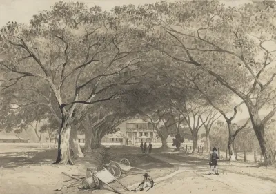Avenue And Entrance To St James Barracks
