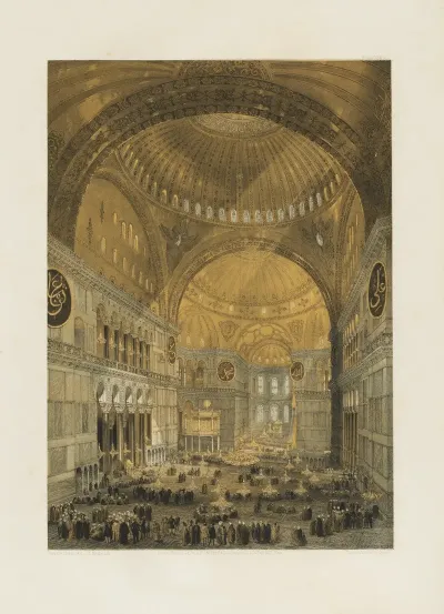 Aya Sofia Constantinople As Recently Restored By Order Of H M The Sultan Abdul Medjid Pl 03