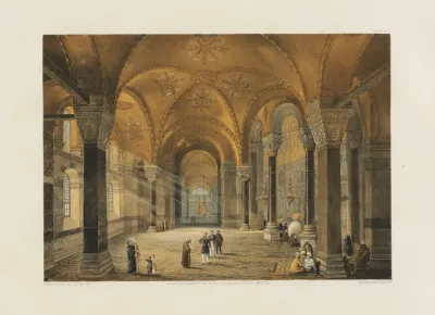 Aya Sofia Constantinople As Recently Restored By Order Of H M The Sultan Abdul Medjid Pl 05