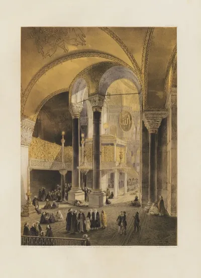 Aya Sofia Constantinople As Recently Restored By Order Of H M The Sultan Abdul Medjid Pl 08