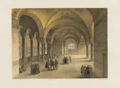 Aya Sofia Constantinople As Recently Restored By Order Of H M The Sultan Abdul Medjid Pl 13