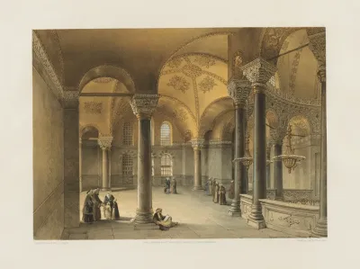 Aya Sofia Constantinople As Recently Restored By Order Of H M The Sultan Abdul Medjid Pl 14