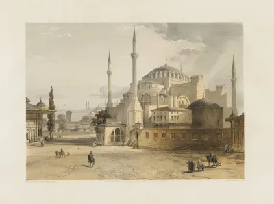 Aya Sofia Constantinople As Recently Restored By Order Of H M The Sultan Abdul Medjid Pl 17