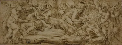 Bacchanale With Putti