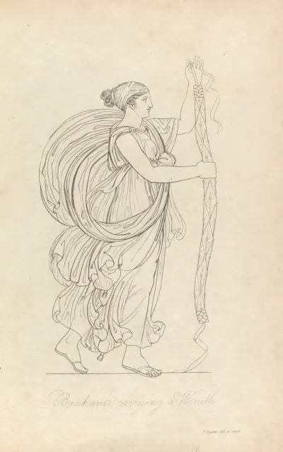 Bacchante Carrying A Wreath