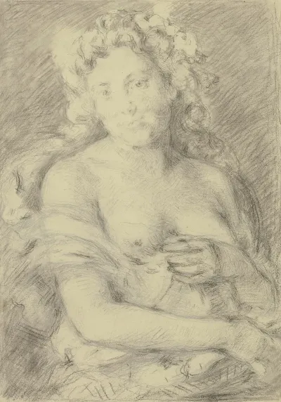 Bacchante With Curly Hair