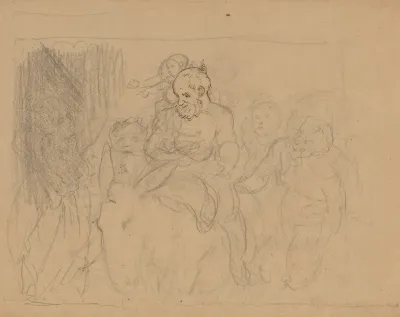 Bacchic Procession Drunken Silenus