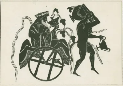 Bacchus Seated In A Winged Chariot